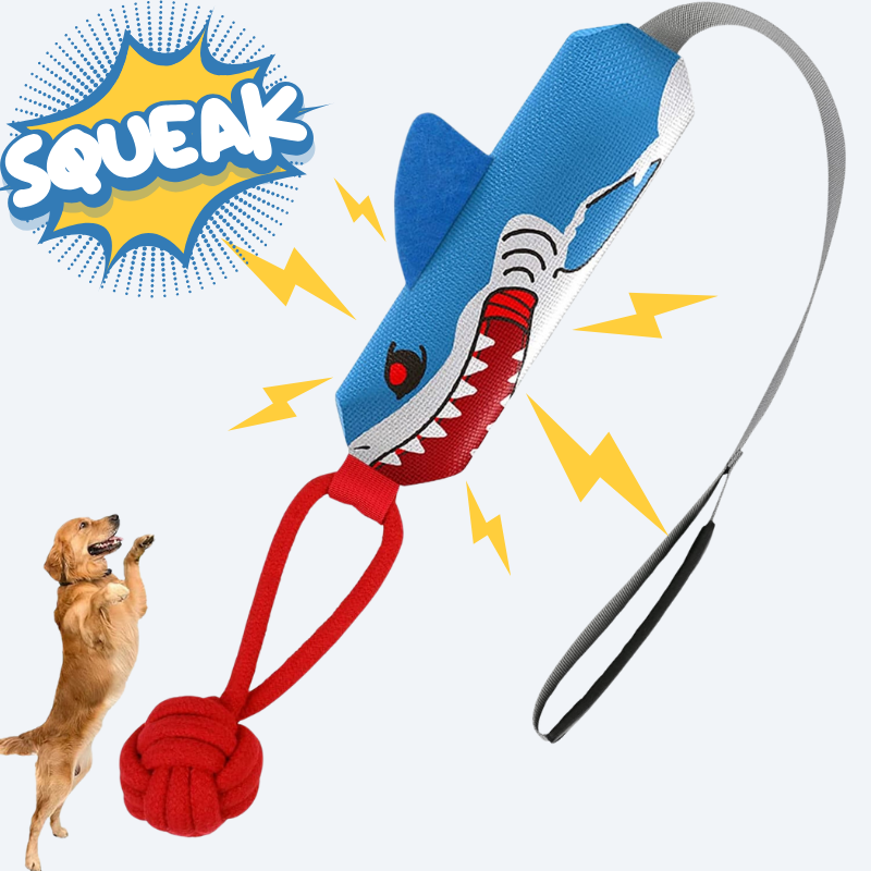 Shark-Squeak touw speelgoed