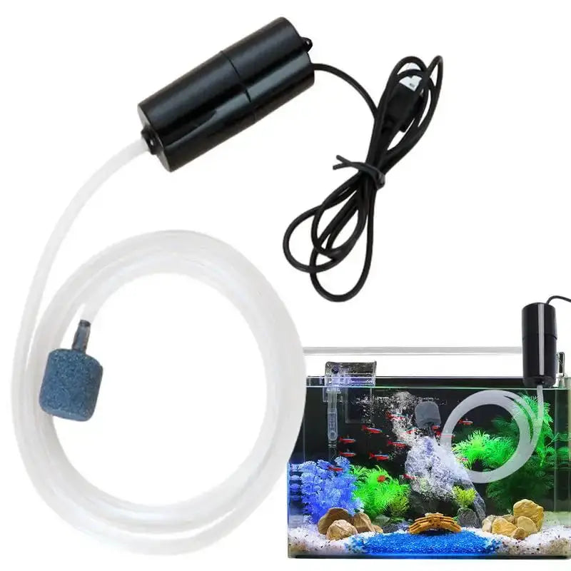 Aquairum USB luchtpomp (groen, roze, wit, zwart)