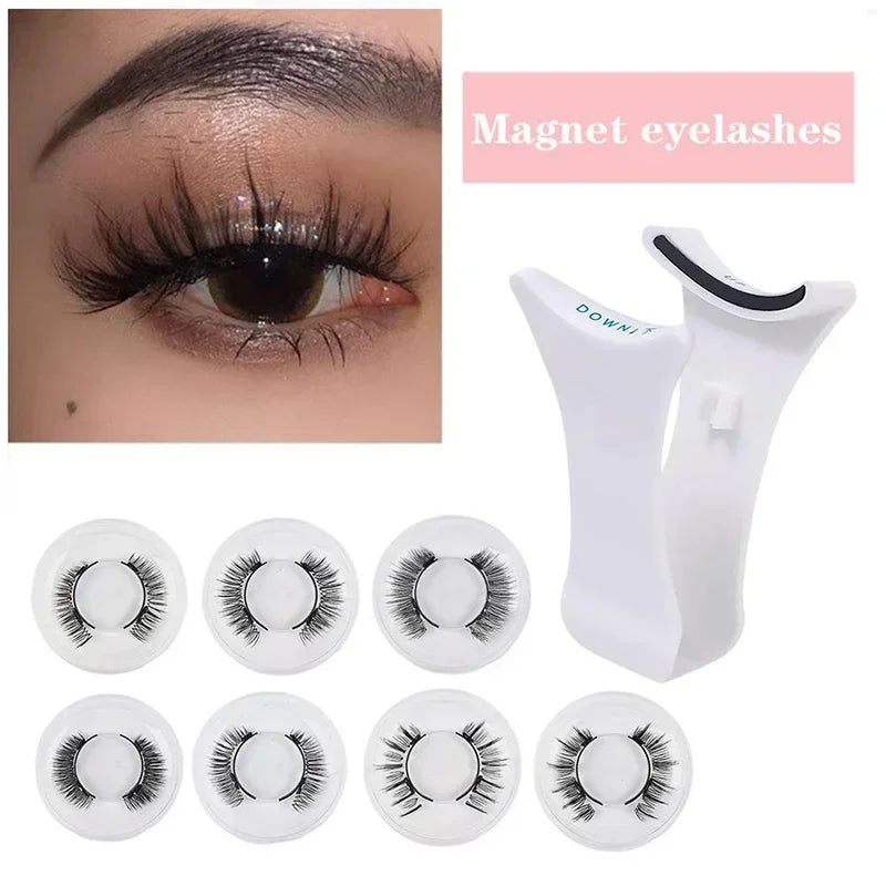 1 Pair magnetic eyelashes + Free tweezers